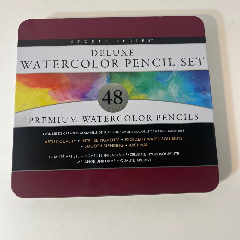 Studio Series Deluxe Watercolor Pencil Set 48 Premium NIP